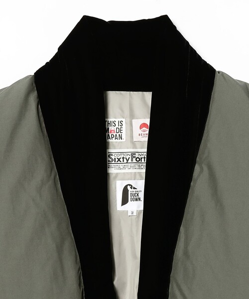 BEAMS JAPAN(ビームス ジャパン)の「THIS IS MADE IN JAPAN × BEAMS JAPAN / 別注 どてら ダウンジャケット Vol.7(ダウンジャケット/コート・レディース・ブラック/チャコールグレー・2/4/3)」の6枚目の写真