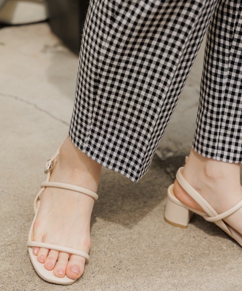 flower（フラワー）の「プレイフルチェックパンツ（その他パンツ・レディース・ベージュ/ブラック・FREE）」の11枚目の写真