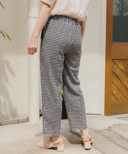 flower（フラワー）の「プレイフルチェックパンツ（その他パンツ・レディース・ベージュ/ブラック・FREE）」の19枚目の写真