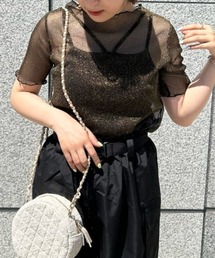 FREE'S MART | ◆ラメシアー半袖カットソー(Tシャツ/カットソー)