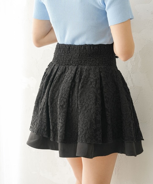 Diable baiser(ディアブルベーゼ)の「レースアップティアードスカート(その他パンツ・レディース・ブラック・MEDIUM/LARGE/X-LARGE)」の5枚目の写真