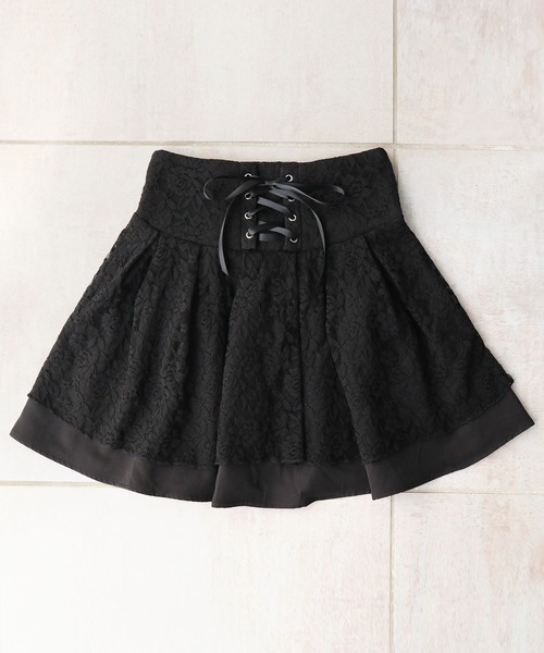 Diable baiser(ディアブルベーゼ)の「レースアップティアードスカート(その他パンツ・レディース・ブラック・MEDIUM/LARGE/X-LARGE)」の7枚目の写真