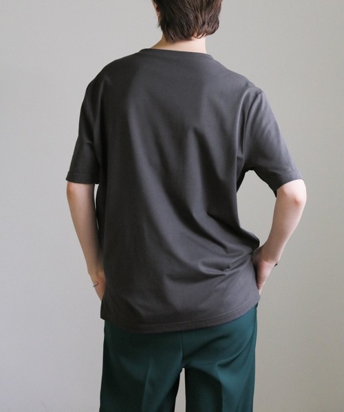 select MOCA（セレクトモカ）の「ネックストラップTシャツ（Tシャツ/カットソー・レディース・ホワイト/ライトオリーブ/スミクロ/ブラック・FREE）」の14枚目の写真