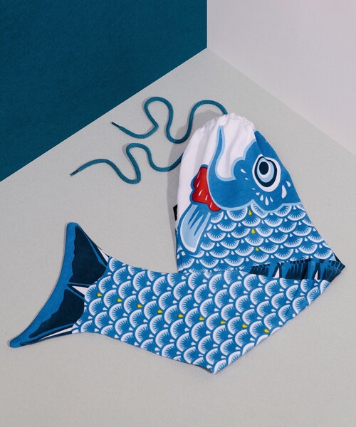 bpr BEAMS（ビーピーアール ビームス ）の「DOIY / "Koinobori" Laundry Bag（ランドリーグッズ・メンズ・ブルー/レッド・ONE SIZE）」の10枚目の写真