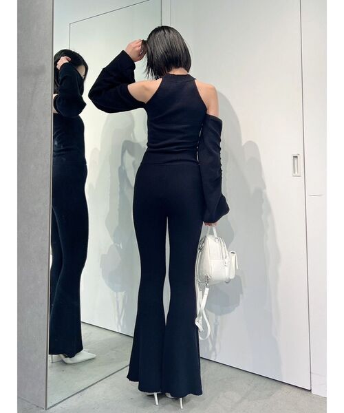 GYDA（ジェイダ）の「【SET着用可】アームドッキングデザインニットTOPS（ニット/セーター・レディース・ベージュ/ブラック/ブラウン・FREE）」の10枚目の写真