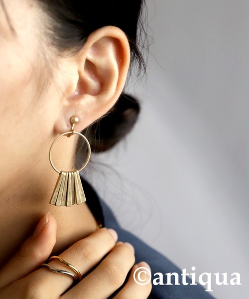 antiqua（アンティカ）の「プレートフリンジイヤリング（イヤリング・レディース・シルバー/ゴールド・FREE）」の11枚目の写真