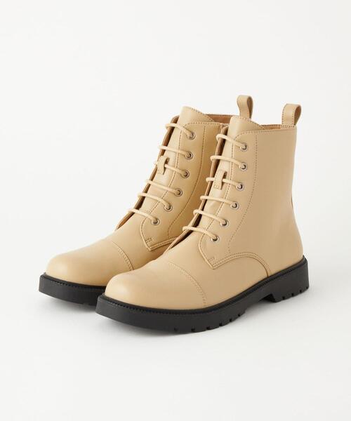green label relaxing(グリーンレーベルリラクシング)の「レースアップ ブーツ 22cm-23cm(ブーツ・キッズ・ブラック/ベージュ・22cm/23cm)」の6枚目の写真