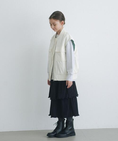 green label relaxing(グリーンレーベルリラクシング)の「レースアップ ブーツ 22cm-23cm(ブーツ・キッズ・ブラック/ベージュ・22cm/23cm)」の16枚目の写真