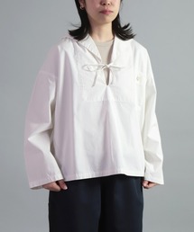 OMNIGOD | [OMNIGOD womens / オムニゴッド] 高密度コンパクトツイル イタリアンセーラーシャツ(シャツ/ブラウス)