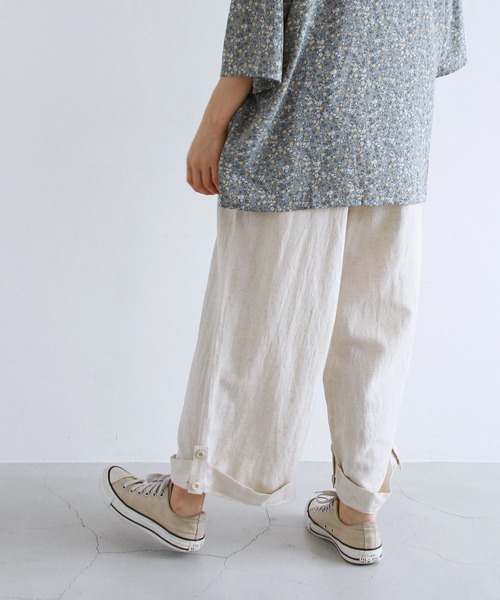 Crisp（クリスプ）の「サイドベルトワイドパンツ（その他パンツ・レディース・ベージュ/ナチュラル・FREE）」の17枚目の写真