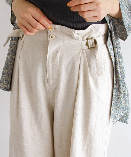 Crisp（クリスプ）の「サイドベルトワイドパンツ（その他パンツ・レディース・ベージュ/ナチュラル・FREE）」の18枚目の写真