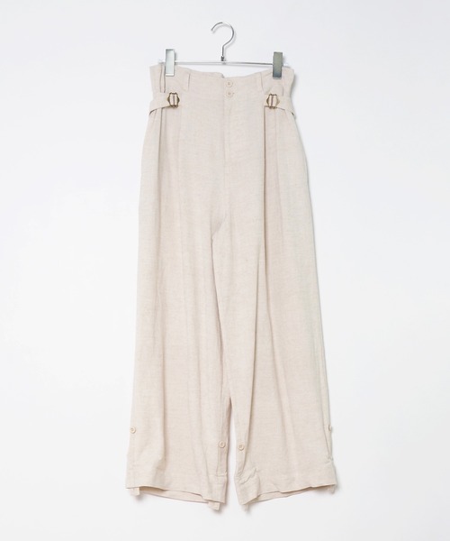 Crisp（クリスプ）の「サイドベルトワイドパンツ（その他パンツ・レディース・ベージュ/ナチュラル・FREE）」の7枚目の写真