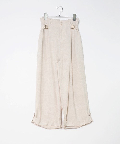 Crisp（クリスプ）の「サイドベルトワイドパンツ（その他パンツ・レディース・ベージュ/ナチュラル・FREE）」の8枚目の写真