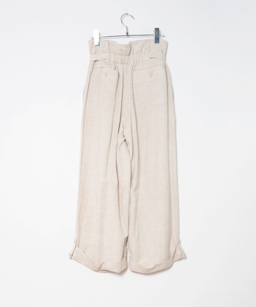 Crisp（クリスプ）の「サイドベルトワイドパンツ（その他パンツ・レディース・ベージュ/ナチュラル・FREE）」の9枚目の写真