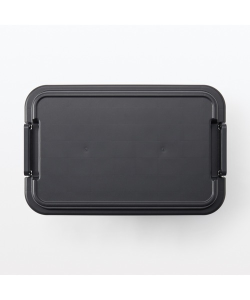 再生ポリプロピレン入り 頑丈収納ボックス ダークグレー 大 約幅60