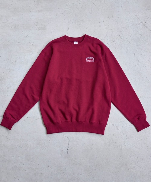 ANGIE（アンジー）の「ワンポイント 刺繍 クルーネック スウェット /トレーナー（スウェット・レディース・アッシュグレー/杢グレー/ネイビー×ホワイト/ブラック×ホワイト/ホワイト×ネイビー/ロイヤルブルー/ライトピンク/ホワイト系1/ネイビー系1/グレー系1/ライトグレー系1/ワイン・MEDIUM/LARGE/X-LARGE）」の16枚目の写真