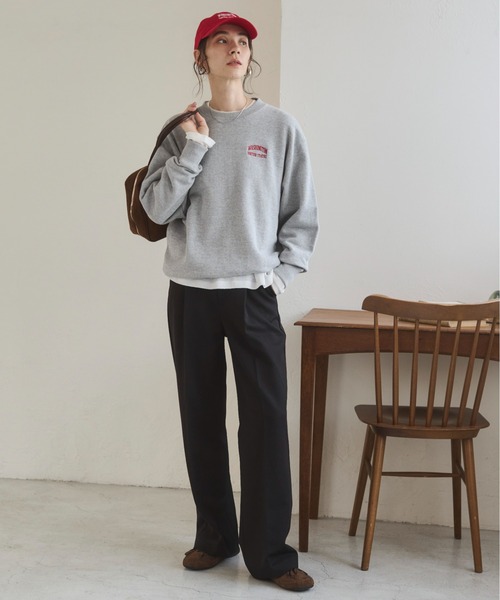 【ギルダン】スウェット　刺繍　グレー　ワンポイントロゴ　XL　ゆるだぼ99 U.S. POLO ASSN. ハーフジップ スウェット メンズ 別注 ワン