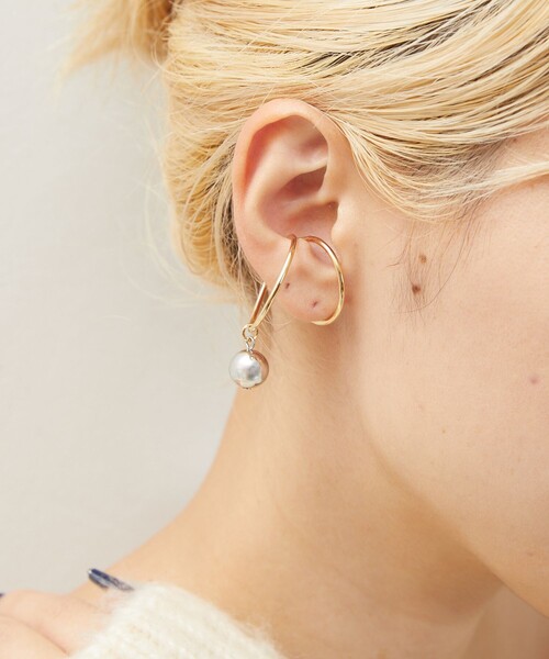 FREAK'S STORE(フリークスストア)の「限定展開 ビックフープイヤーカフ(片耳)(イヤーカフ・レディース・シルバー/ゴールド・ONE SIZE)」の7枚目の写真