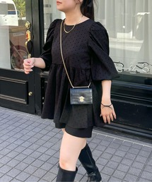 prose verse | フロッキードットペプラムブラウス(シャツ/ブラウス)