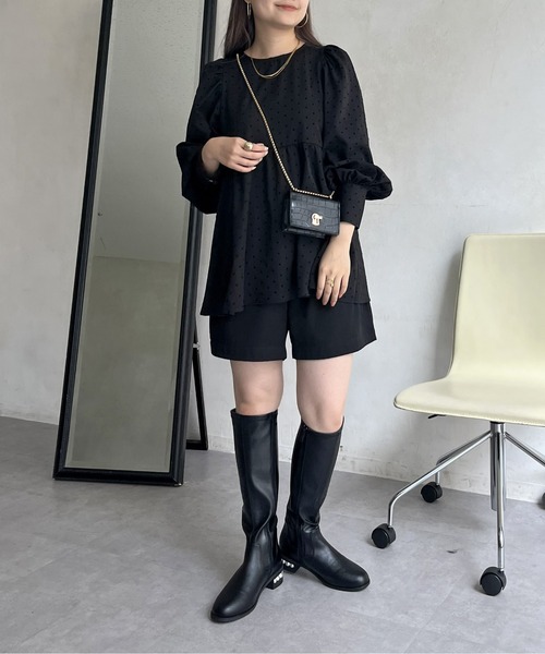 prose verse（プロズヴェール）の「フロッキードットペプラムブラウス（シャツ/ブラウス・レディース・ブラック・MEDIUM/LARGE）」の10枚目の写真