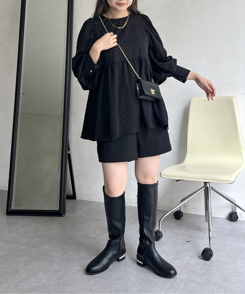 prose verse（プロズヴェール）の「フロッキードットペプラムブラウス（シャツ/ブラウス・レディース・ブラック・MEDIUM/LARGE）」の11枚目の写真