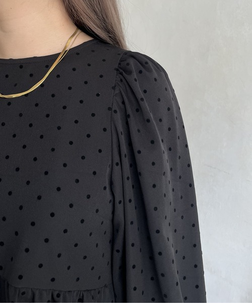 prose verse（プロズヴェール）の「フロッキードットペプラムブラウス（シャツ/ブラウス・レディース・ブラック・MEDIUM/LARGE）」の18枚目の写真