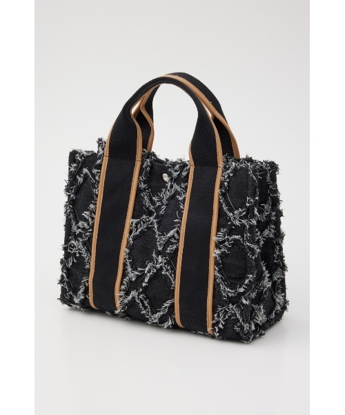 RODEO CROWNS WIDE BOWL(ロデオクラウンズワイドボウル)の「パッチワーク DENIM TOTE(トートバッグ・レディース・ブラック/ブルー・FREE)」の7枚目の写真