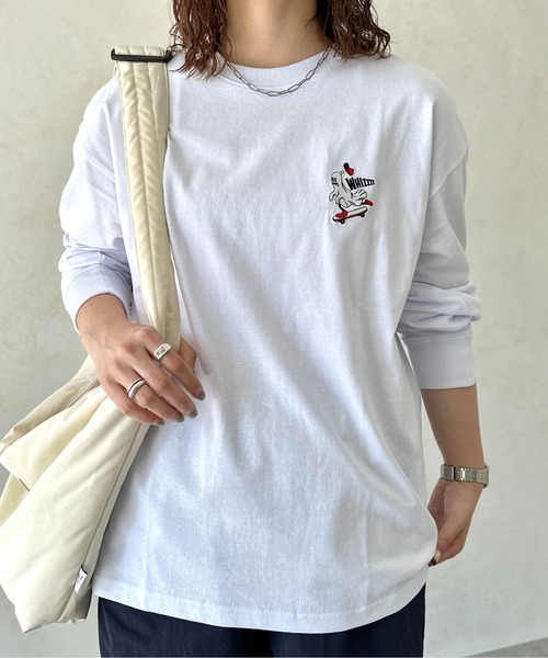 CPCM(シーピーシーエム)の「胸1ポイント刺繍ロンT(Tシャツ/カットソー・メンズ・ホワイト系その他/ホワイト/グリーン/ホワイト系その他3/グレイッシュベージュ/ブラック・MEDIUM/LARGE)」の21枚目の写真