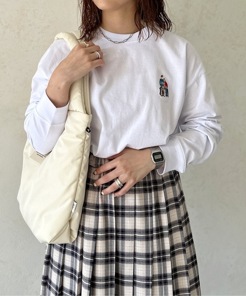 CPCM(シーピーシーエム)の「胸1ポイント刺繍ロンT(Tシャツ/カットソー・メンズ・ホワイト系その他/ホワイト/グリーン/ホワイト系その他3/グレイッシュベージュ/ブラック・MEDIUM/LARGE)」の18枚目の写真