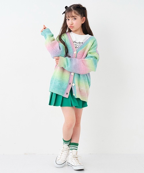 by LOVEiT(バイラビット)の「ハートポシェット付きスカパン(スカート・キッズ・ブラック/ピンク/グリーン/モカ・140cm/150cm/120cm/160cm/130cm)」の8枚目の写真