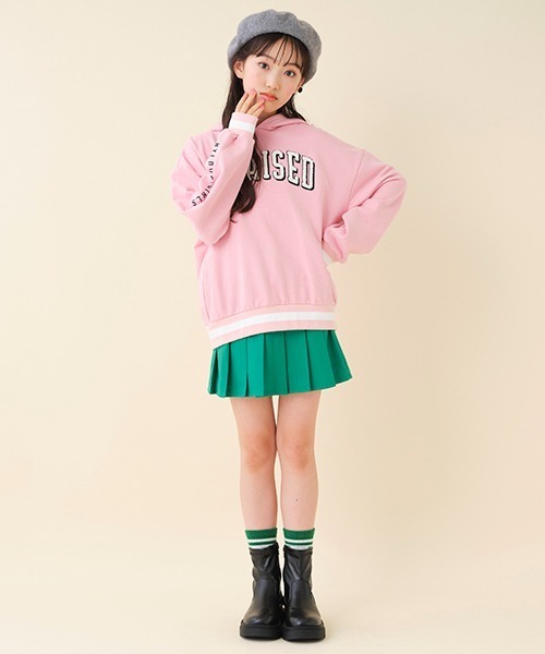 by LOVEiT(バイラビット)の「ハートポシェット付きスカパン(スカート・キッズ・ブラック/ピンク/グリーン/モカ・140cm/150cm/120cm/160cm/130cm)」の7枚目の写真