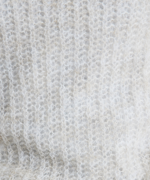 abahouse mavie（アバハウスマヴィ）の「ローゲージシースルーニットプルオーバー（ニット/セーター・レディース・アイボリー/エメラルド/ダークオレンジ・フリー）」の8枚目の写真