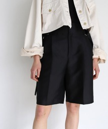 STUMBLY / belted bermuda pants(ベルト付きバミューダパンツ)