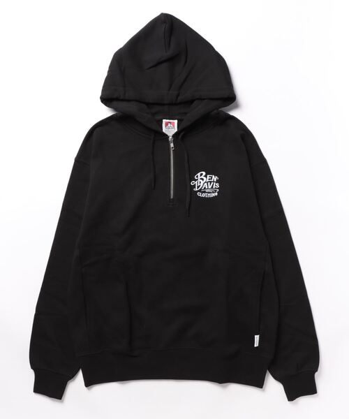 【BEN DAVIS】CLASSIC LOGO HALF ZIP HOODIE