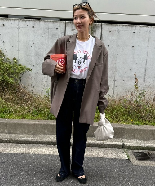 nissen（ニッセン）の「ゆるフィットワイドパンツ（チノパンツ・レディース・ライトベージュ/ネイビー系2/モカ/ブラック/カーキ/バーガンディー/オフホワイト/ネイビー系1/ベージュ・L/LL/S/M/3L）」の11枚目の写真