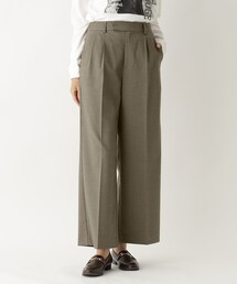 OPAQUE.CLIP | セットアップ対応 チェックアソートタックワイドパンツ【洗濯機洗い可/イージーケア/防シワ加工】(その他パンツ)