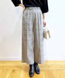 OPAQUE.CLIP | セットアップ対応 チェックアソートタックワイドパンツ【洗濯機洗い可/イージーケア/防シワ加工】(その他パンツ)
