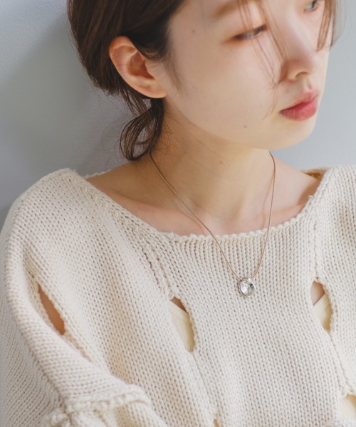 Kastane（カスタネ）の「【fiw.】チョーカー（チョーカー・レディース・ベージュ/ブラック・FREE）」の5枚目の写真