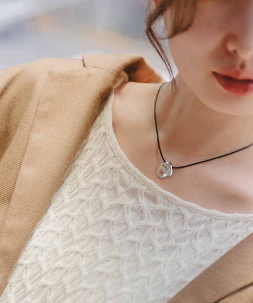 Kastane（カスタネ）の「【fiw.】チョーカー（チョーカー・レディース・ベージュ/ブラック・FREE）」の4枚目の写真