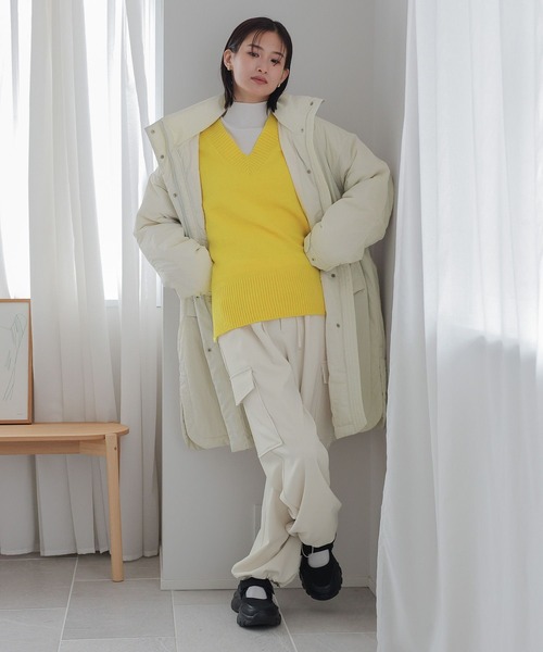 LOWRYS FARM（ローリーズファーム）の「ドロストサイドポケットパンツ　978209（カーゴパンツ・レディース・パープル/アイボリー/チャコールグレー/ブラック・FREE）」の12枚目の写真