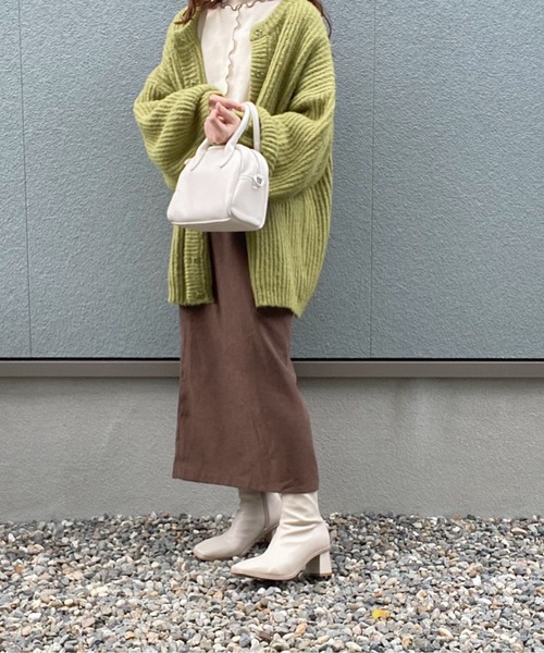 t a r o s u（タロス）の「warm simple slit skirt/ウォームシンプルスリットスカート（スカート・レディース・ベージュ/ブラウン・FREE）」の22枚目の写真