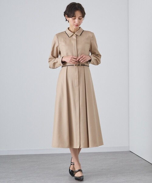 ANAYI（アナイ）の「ウールフラノタックシャツ ワンピース（ワンピース