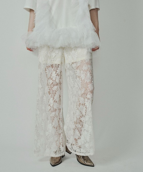 総レースワイドパンツ（その他パンツ）｜LA BELLE ETUDE（ラベル