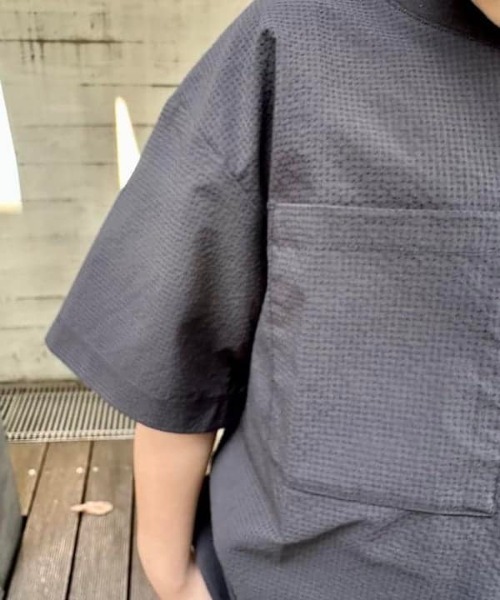 seventen フロントリボンシャツ 半袖 チェック Tシャツ Aライン 7分袖Tシャツ | レディース | 1枚 | DM4540 | レッド – Tshirt