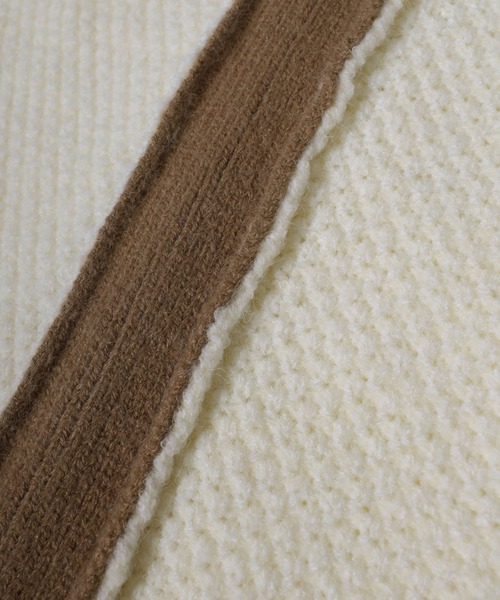 Bonjour Sagan（ボンジュールサガン）の「アルパカタッチ配色切替スカート（スカート・レディース・ベージュ/アイボリー・FREE）」の15枚目の写真
