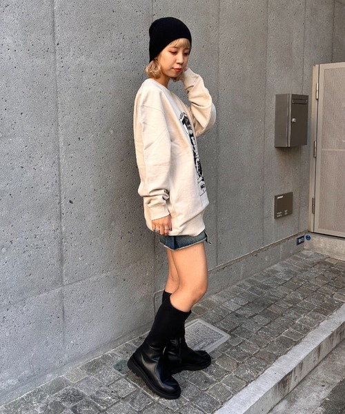 CIAOPANIC（チャオパニック）の「【仙台パルコ×CIAOPANIC ×グラフィックデザイナー吉田雅崇】グラフィックスウェット（スウェット・レディース・ブルー/グレー/チャコールグレー/ホワイト/ピンク/レッド/カーキ/サンドベージュ/イエロー/オレンジ/ブルー系その他・FREE）」の19枚目の写真