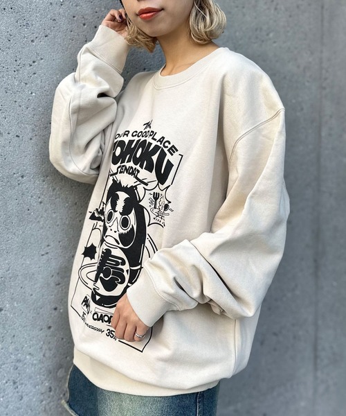 CIAOPANIC（チャオパニック）の「【仙台パルコ×CIAOPANIC ×グラフィックデザイナー吉田雅崇】グラフィックスウェット（スウェット・レディース・ブルー/グレー/チャコールグレー/ホワイト/ピンク/レッド/カーキ/サンドベージュ/イエロー/オレンジ/ブルー系その他・FREE）」の17枚目の写真