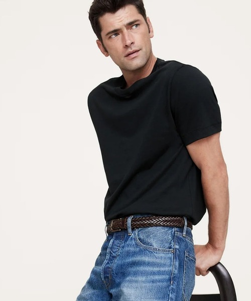 Banana Republic(バナナリパブリック)の「オーセンティック スーピマ Tシャツ(Tシャツ/カットソー・メンズ・ブラック/ホワイト/ネイビー/ナチュラル/グレー/グレー系その他・S/L/XL/M)」の3枚目の写真