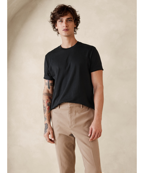 Banana Republic(バナナリパブリック)の「オーセンティック スーピマ Tシャツ(Tシャツ/カットソー・メンズ・ブラック/ホワイト/ネイビー/ナチュラル/グレー/グレー系その他・S/L/XL/M)」の16枚目の写真