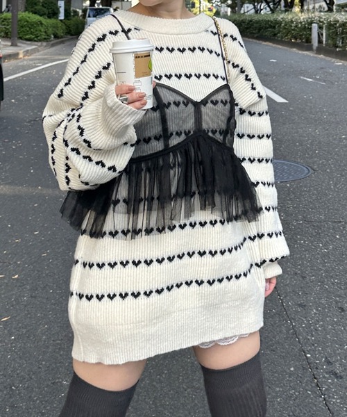 Alley by w closet（アリーバイダブルクローゼット）の「【Alley】チュールフリルビスチェ（その他トップス・レディース・ブラック/キナリ・FREE）」の16枚目の写真